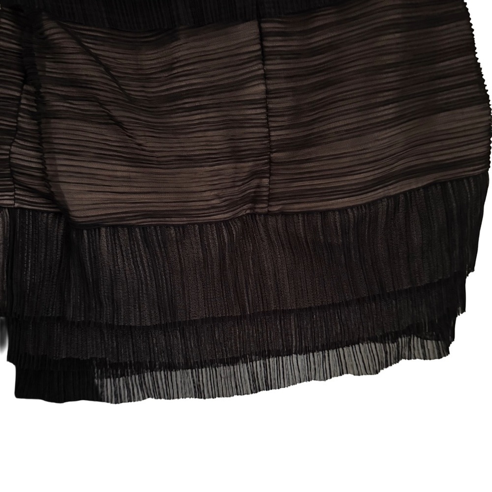 BCBG Max Azria Sven Black Mesh Mini Dress Size XS Cocktail Extra Small - Picture 5 of 8